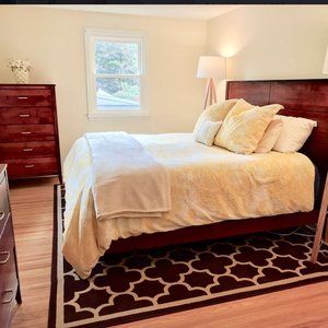 PotteryBarn King Duvet Cover & Shams Yellow Toile